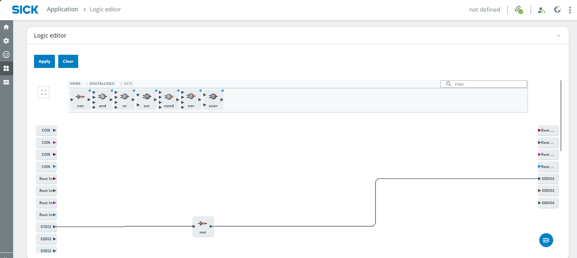 Logic editor