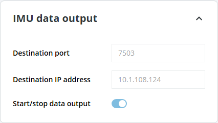 multiScan165 IMU output
