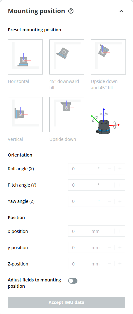 multiScan165 mounting position