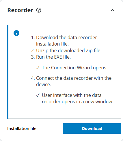 multiScan165 recorder instructions