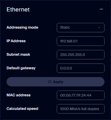 Ethernet tile