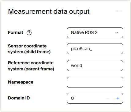 Native ROS 2 measurement data output