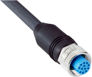 SICK YF2A1B sensor-actuator cable with 12-pin M12 connector